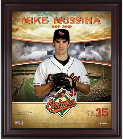 Mike Mussina Baltimore Orioles Framed 15" x 17" Hall of Fame Career Profile Cover