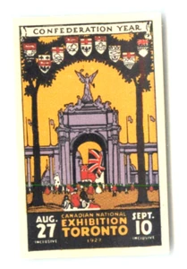 The 1927 Canadian National Exhibition ~TORONTO - CANADA~ Great Old Poster Stamp - Picture 1 of 2