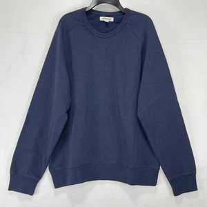 Mens Sweatshirt Sz L Fleece Blue Crewneck Goodthreads - Picture 1 of 11