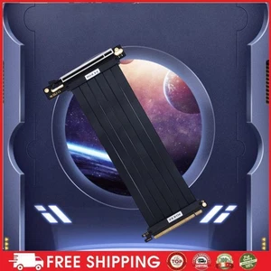 PCIE 3.0 Extension Cable EMI Shielded Extension Port 90 Degree Adapter - Photo 1/24
