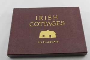 Vintage Irish Cottage 6 Placemats Placemat Set 10" X 7" - Picture 1 of 3