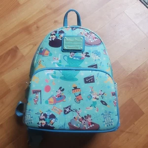 Disney Mickey Mouse and Friends Play in the Park Loungefly Mini Backpack New - Picture 1 of 10