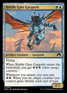 (4x FOIL) RIDDLE GATE GARGOYLE - Modern Horizons 3 – MTG Magic the Gathering - Picture 1 of 5