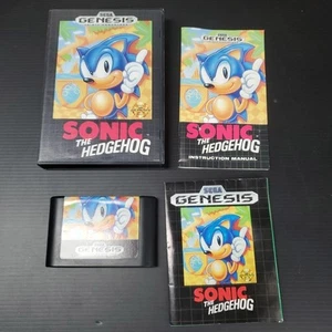 Sonic the Hedgehog, versión original al por menor (Sega Genesis, 1991) probado en caja original - Imagen 1 de 4