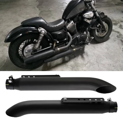 2x Tubo silenciador escape moto 20" para Yamaha Virago XV535 XV250 XV700 1100 Foto 1 de 4