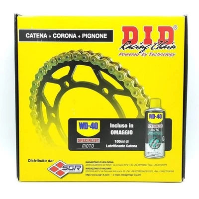 Set Transmission Chaîne Engrenage Pignon Lubrifiant did525vx Yamaha mt-07 / - Photo 1/4