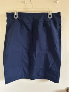 Neu mit Etikett Kim Rogers Damenrock 14 blau Bleistift Stretch Viskose Nylonmischung - Bild 1 von 5