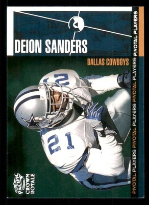 1998 Crown Royale Pivotal Players #5 Deion Sanders - Image 1 of 2