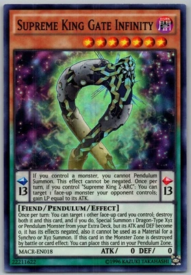 Unlimited Supreme King Gate Infinity Super Rare MACR-EN018 NM - Image 1 of 2