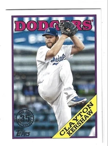 2023 Topps Clayton Kershaw 1988 35th Anniversary #T88-21 Los Angeles Dodgers - Bild 1 von 2