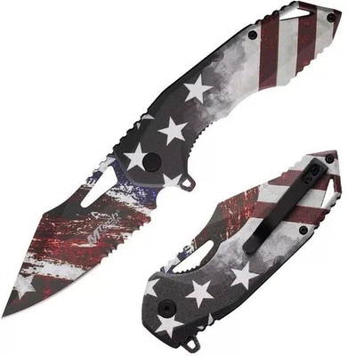MTech Assisted Folding Knife 3Cr13 Steel Blade Aluminum Handle - MT-A2020FG - Image 1 of 3
