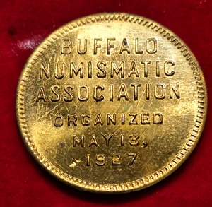 (Pgasteelers1 )Buffalo Numismatic Assoc. Presidents Medal 1930 mintage 100π - Picture 1 of 2