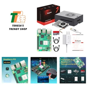 All-In-One Raspberry Pi 5 Starter Kit: 8GB LPDDR4, 128GB OS, Active Cooling - Picture 1 of 10