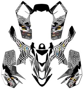 2007-2020 LTZ 90 MAYHEM Black Senge kit de gráficos compatible con Suzuki - Imagen 1 de 7