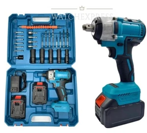 AVVITATORE BULLONI  AD IMPULSI A DOPPIA BATTERIA 48V  PISTOLA PNEUMATICO AUTO - Foto 1 di 14