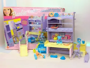 Barbie All Around Home Sister Kelly Juego de Dormitorio 2001 con Caja Incompleta - Imagen 1 de 10
