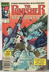 Marvel The Punisher War Journal Vol 1 7 1989 Comic Wolverine Guest Appearance - Picture 1 of 4