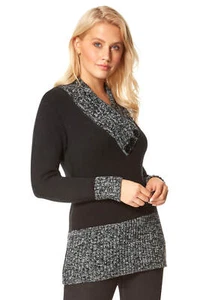 Button Detail Embelished Jumper - Ladies Roman Originals Women - Picture 1 of 50