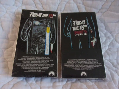 FRIDAY THE 13TH 1 PART 2 VHS NEW SEALED WATERMARK 1994 PARAMOUNT SLASHER HORROR - Image 1 of 4