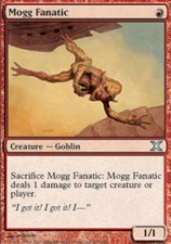1x Mogg Fanatic MTG 10th Edition NM Magic Regular