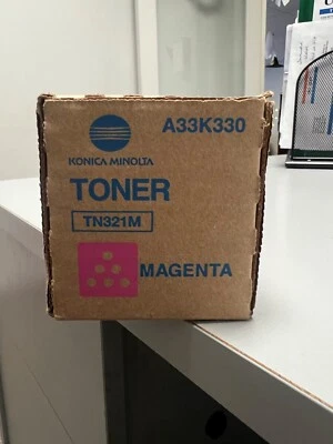 Cartucho de tóner magenta original Konica Minolta TN321M (A33K330) - NUEVO SELLADO Foto 1 de 2