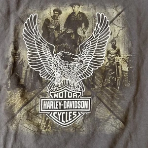 Northwoods Eagle Harley Davidson Graphic arbor vitae wi Grey T-Shirt Medium - Picture 1 of 4