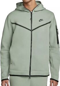 Nike Sportswear Tech Fleece Hooded Jacket Mica Green Black Men 2XLT CU4489-330