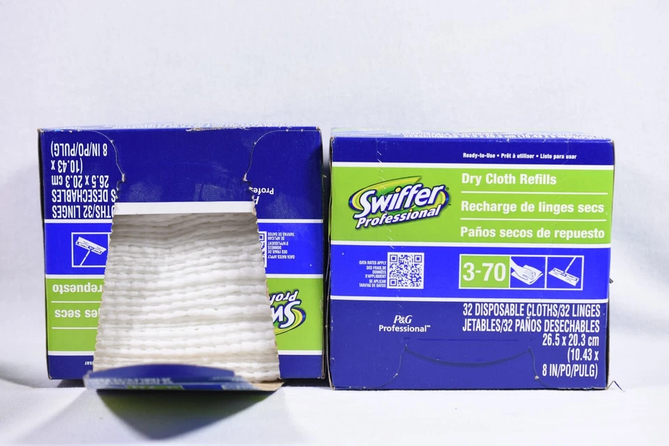2 cajas de recambios de tela seca profesional Proctor Gamble Swiffer blanco 3-70 LEER Foto 1 de 2