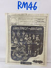 WWII Army Military Christmas GREETINGS FROM BRITAIN Illustrated by Wingert 4 X 5