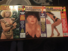 FIRST 3 ISSUES CELEB CONFIDENTIAL MAGAZINE 1993 COMPLETE EXCELLENT CONDITION