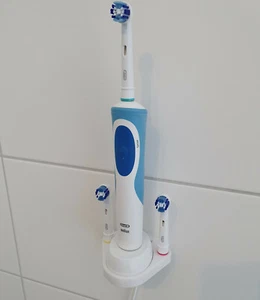 Wandhalter Zahnbürstenhalterung für Oral-B Genius, PRO, Vitality mit 2-Aufnahmen - Bild 1 von 9