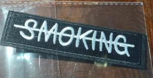 Smoking Crossed Out Patch-Brand New-SHIPS N 24 HOURS - Picture 1 of 4