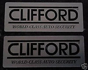 2 x Original Clifford World Class Auto Security Car Alarm Window Stickers - Picture 1 of 1