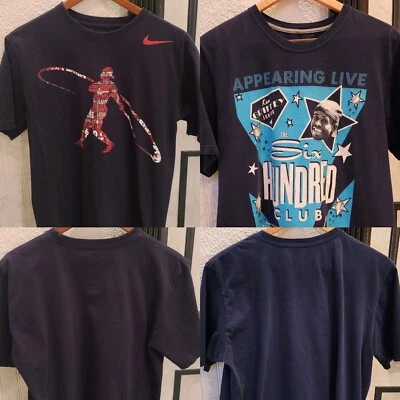 MLB Nike Ken Griffey Jr Tee Shirt LOT Mens Large 600 Club Swingman Career Stats - Image 1 of 4