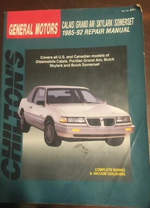 BUICK pontiac OLDSMOBILE smaller 1985-1992 ------- CHILTON Service REPAIR MANUAL - Picture 1 of 2