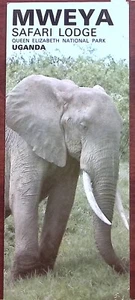 1960s UBANDA MWEYA SAFARI LODGE QUEEN ELIZABETH NATIONAL PARK AD BROCHURE Z6669 - Picture 1 of 4