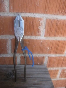 1935 Vintage 8 1/2" Length ** KLEIN TOOLS *** Lineman's Pliers USA - Picture 1 of 11