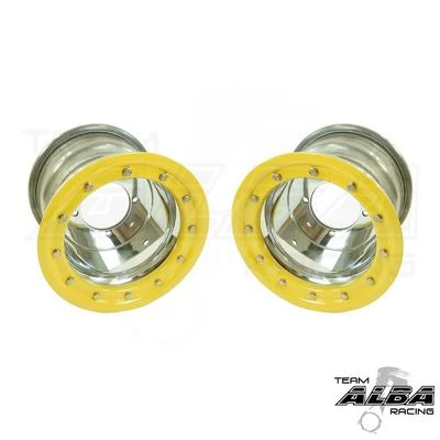 Ruedas traseras Kawasaki KFX 400 KFX 450R Beadlock 9x8 3+5 4/110 Alba Racing PY Foto 1 de 3
