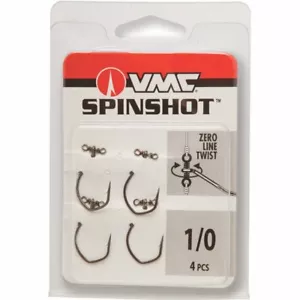 VMC Spinshot Hooks - (4) Piece 2/0 Drop Shot Rigging Spin Shot Hook Set - NEW! - Picture 1 of 1