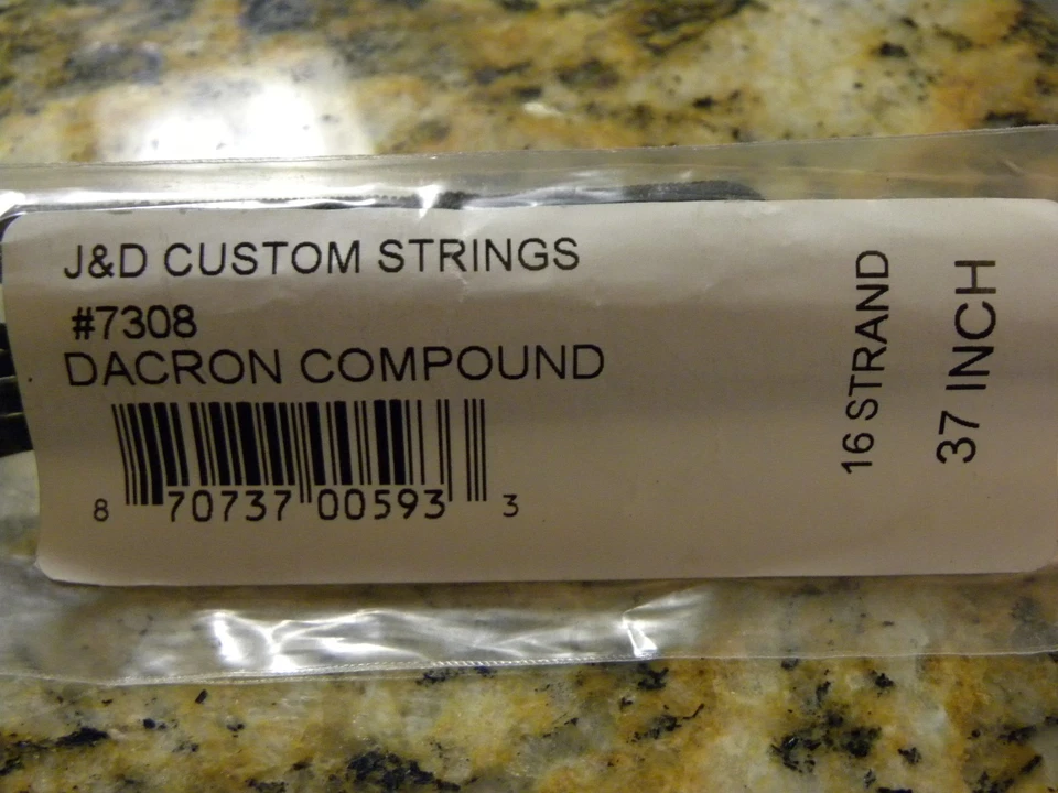 Cuerdas personalizadas J & D #7308 compuesto Dacron 16 hilos 37" Foto 1 de 1