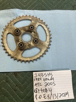 1984 Honda ATC 200 S rear sprocket gear 243 - Image 1 of 4