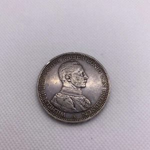 1913-A German States Prussia 5 Mark Silver Coin #48839 - Picture 1 of 8