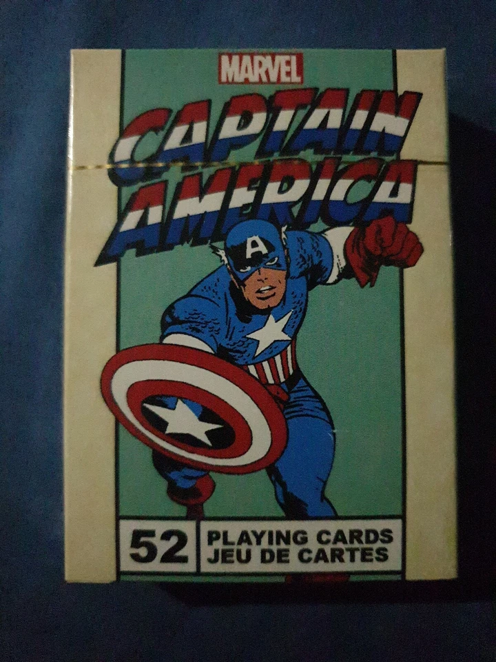 Marvel Playing Cards Captain America Man Vintage - Image 1 of 2