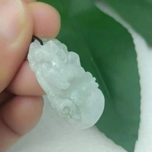 Certified Natural Light Green A Jade Jadeite Pendant Horse 马到成功 - Picture 1 of 12