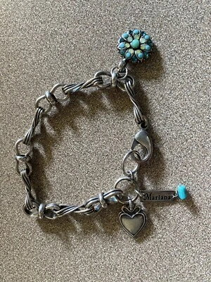 Pulsera Mariana 8" Ángel de la Guarda Luz con Cristal de Swarovski Azul Foto 1 de 4