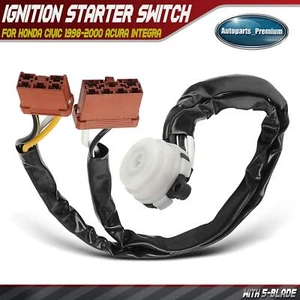 Ignition Switch for Honda Civic 1998-2000 Acura Integra 1998 1999 with 5 Blades - Picture 1 of 9