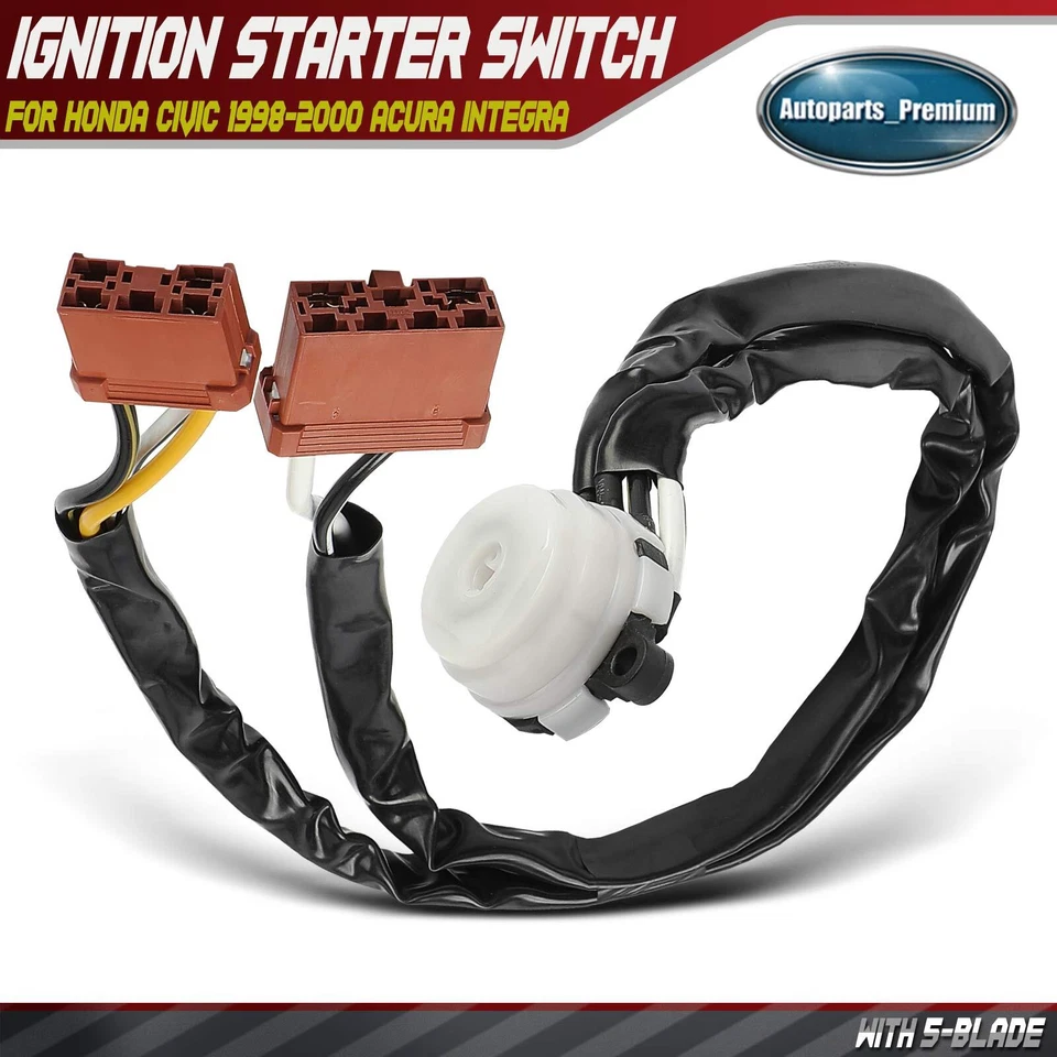 Interruptor de encendido para Honda Civic 1998-2000 Acura Integra 1998 1999 con 5 hojas Foto 1 de 4