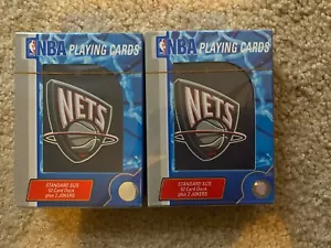 NEW JERSEY NETS NBA 2 DECKS OF PLAYING CARDS - Picture 1 of 2