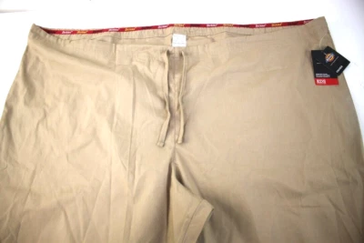 NWT - Dickies E.D.S. Every Day Scrubs Unisex 4XL Tan Scrub Pants 56x32  #C727 - Image 1 of 4