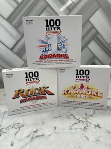 100 Hits Presents bundled of 3 pack ~Rock Karaoke ~karaoke~No.1s Karaoke - Picture 1 of 11